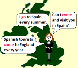 I go to Spain every summer.