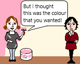 Isn't this the colour that you wanted? (relative pronouns)